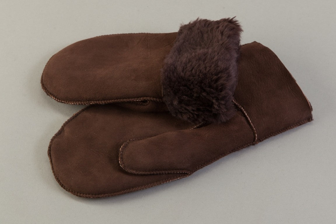 Fausthandschuhe dunkelbraun