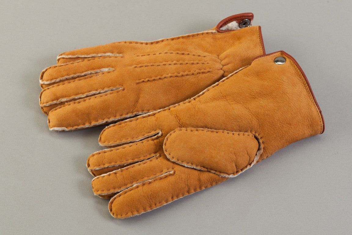 Fingerhandschuhe hellbraun